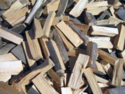 Seasoned hardwood logs.