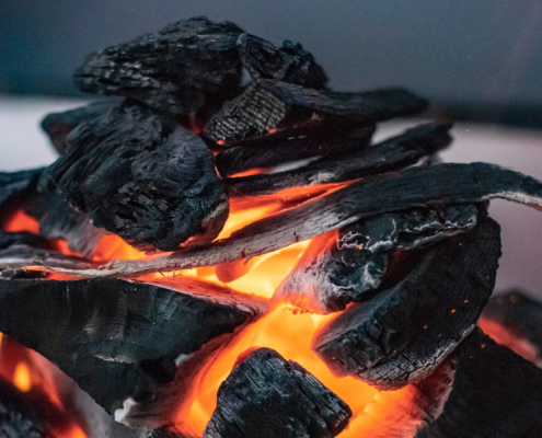 image of coal burning