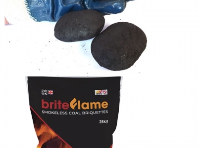 Briteflame Coal for sale in a pre-packed or open sack.